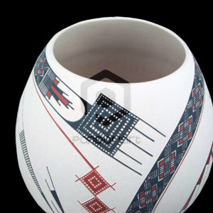 ceramique blanc couleurs art mexicain mata ortiz