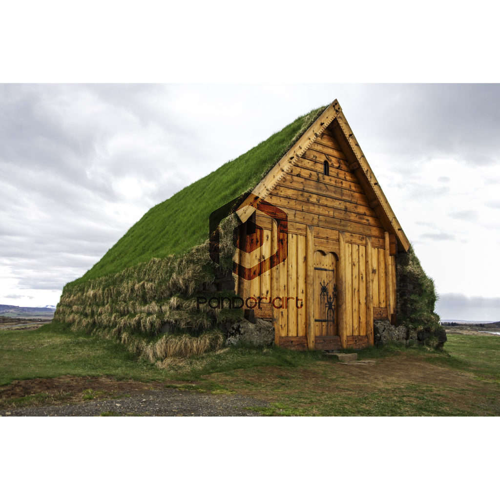 Maison-traditionnelle-Viking--Islandaise