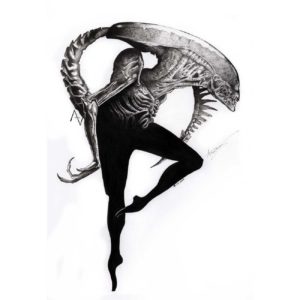 Monstrous-Ballet--21x29,7cm - dessin art - alexis armion